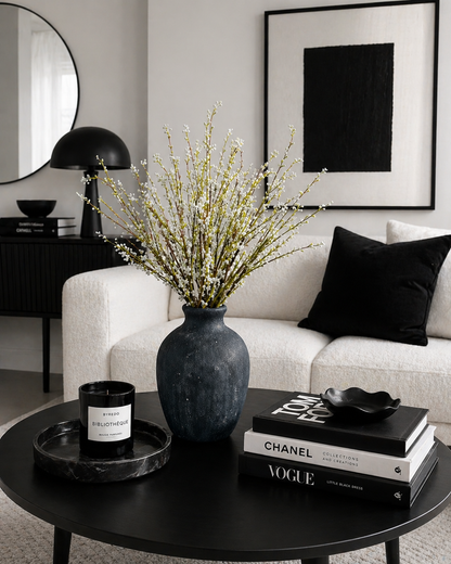 WILLOW SPRAY IN CERAMIC VASE