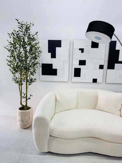 OLIVE TREE 6' IN WOOD VASE