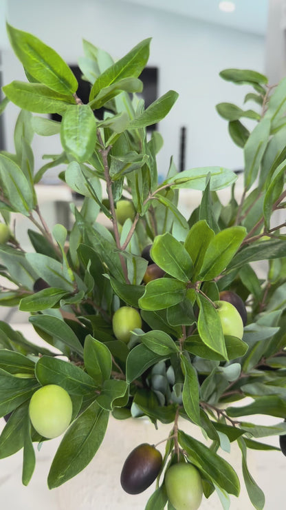 CERAMIC VASE WITH OLIVE BRANCHES